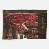 Dragon Podcast Library Geschirrtuch (Horizontal)