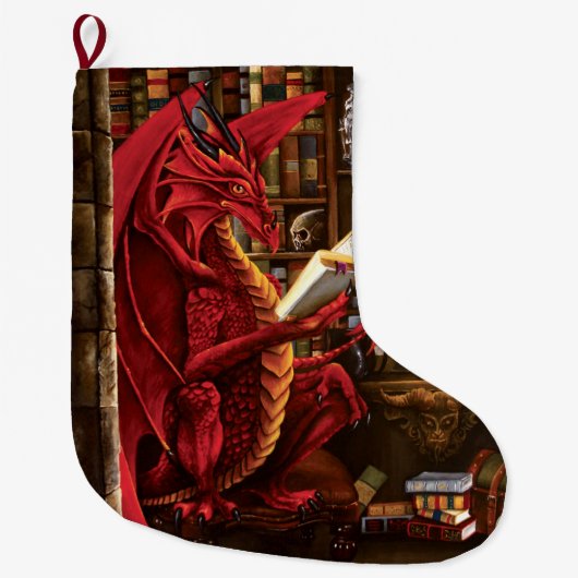 Dragon Podcast Library Großer Weihnachtsstrumpf (Vorderseite)