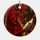 Dragon Podcast Library Keramik Ornament (Hinten)