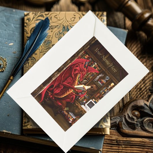 Dragon Podcast Library Rechteckiger Aufkleber