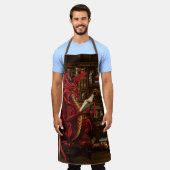 Dragon Podcast Library Schürze (Getragen)