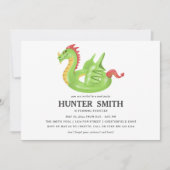 Dragon Pool Float Birthday Pool Party Einladung (Vorderseite)