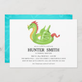 Dragon Pool Float Birthday Pool Party Einladung (Vorne/Hinten)