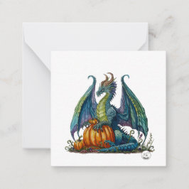 Dragon Post-Card-Stil Mitteilungskarte