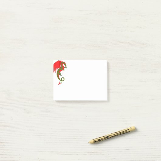 Dragon Post-it Klebezettel (Auf Schreibtisch)