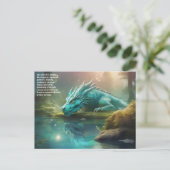 Dragon Postcard Feiertagspostkarte (Stehend Vorderseite)