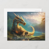 Dragon Postcard Feiertagspostkarte (Vorne/Hinten)