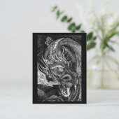 Dragon Postcard-Grenze Postkarte (Stehend Vorderseite)
