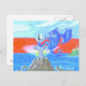 Dragon Postcard Postkarte (Vorne/Hinten)