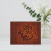 Dragon Postcard Postkarte (Stehend Vorderseite)