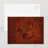 Dragon Postcard Postkarte (Vorne/Hinten)
