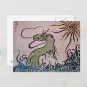 Dragon Postcard Postkarte (Vorne/Hinten)