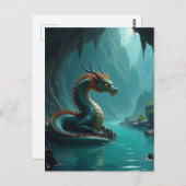 Dragon Postkarte (Vorne/Hinten)