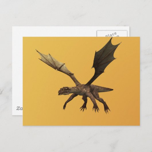 Dragon Postkarte (Vorne/Hinten)
