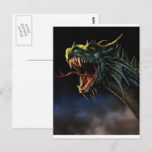 Dragón Postkarte (Vorne/Hinten)