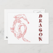 DRAGON POSTKARTE (Vorne/Hinten)