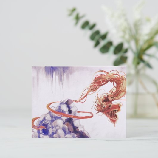 Dragon Postkarte (Stehend Vorderseite)