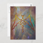 Dragon Postkarte (Vorne/Hinten)
