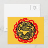 Dragon Postkarte (Vorne/Hinten)