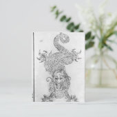 Dragon Postkarte (Stehend Vorderseite)