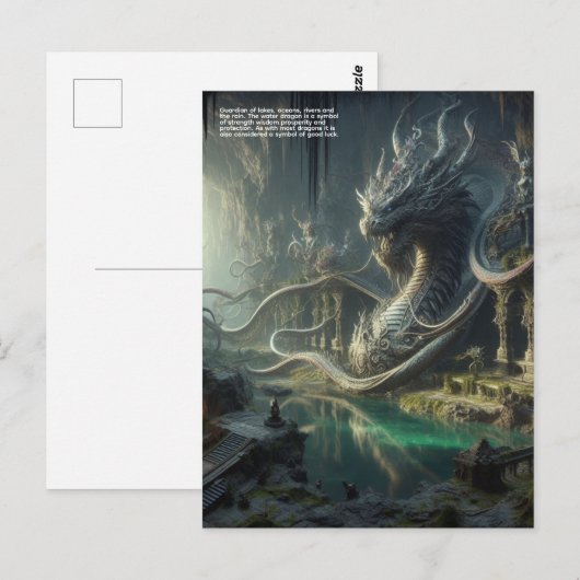 Dragon Postkarte (Vorne/Hinten)
