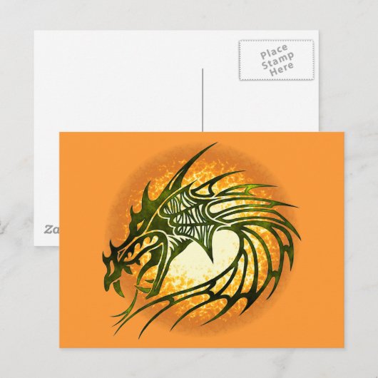 DRAGON POSTKARTE (Vorne/Hinten)