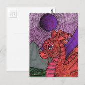 Dragon Postkarte (Vorne/Hinten)