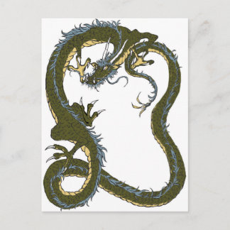 dragon postkarte