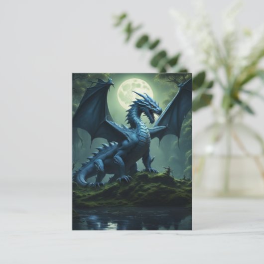Dragon Postkarte (Stehend Vorderseite)