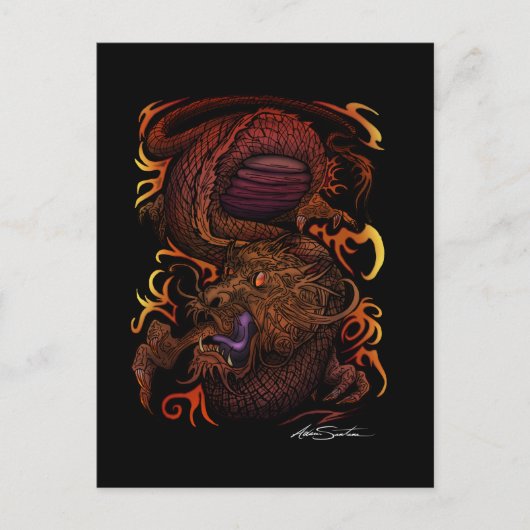 Dragon Postkarte (Vorderseite)