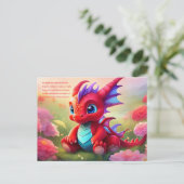 Dragon Postkarte (Stehend Vorderseite)
