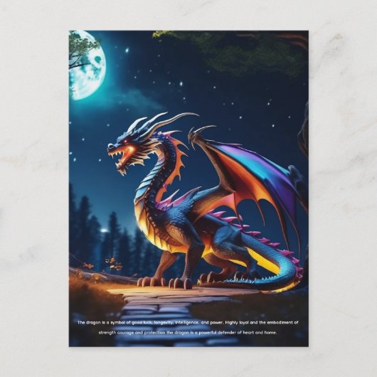 Dragon Postkarte (Vorderseite)