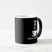 Dragon Power individuell anpassbar lustig schwarz Verwandlungstasse (VorderseiteRechts)