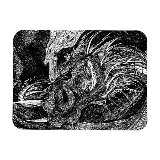 Dragon Premium-Magnet Magnet (Horizontal)