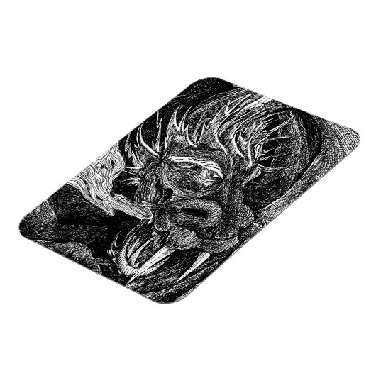Dragon Premium-Magnet Magnet (Linke Seite)
