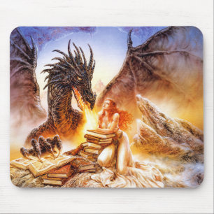 Dragon Princess Fantasy Art Mousepad