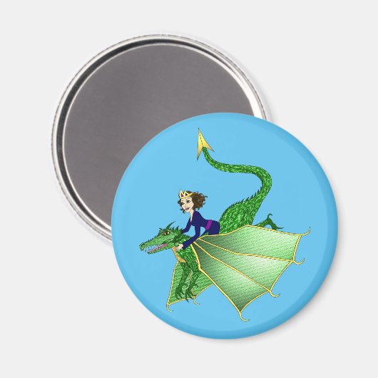 Dragon Princess Magnet (Vorderseite/Rückseite)