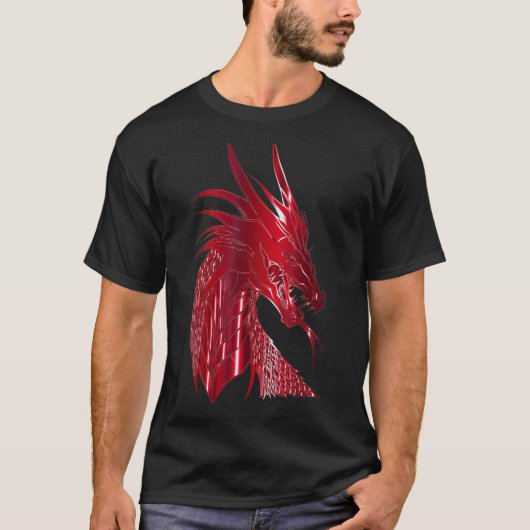 Dragon Print Art Wear 1 T-Shirt (Vorderseite)