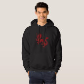 Dragon Print Art Wear Hoodie (Vorne ganz)