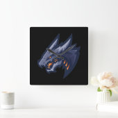 Dragon Quadratische Wanduhr (Zuhause)