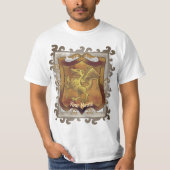 Dragon Quest Schild Nachname T-Shirt (Vorderseite)