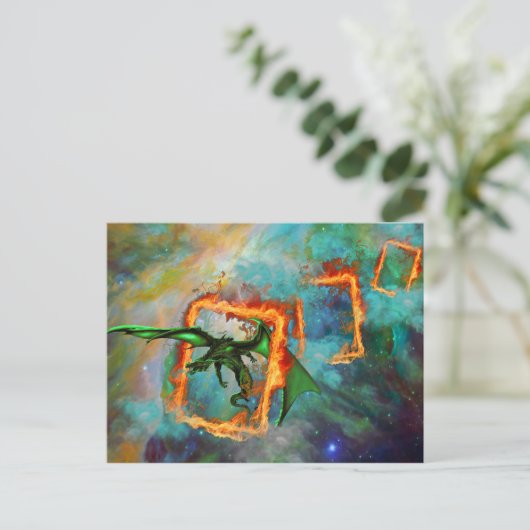 Dragon Race Postkarte (Stehend Vorderseite)