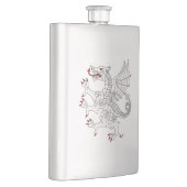 Dragon Rampant Argent Flachmann (Rechts)