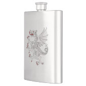 Dragon Rampant Argent Flachmann (Links)