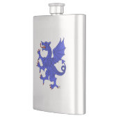 Dragon Rampant Azure Flachmann (Links)