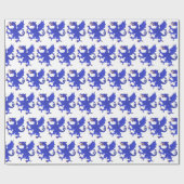 Dragon Rampant Azure Geschenkpapier (Flach)