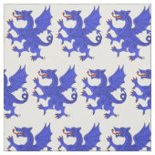 Dragon Rampant Azure Stoff (Muster)