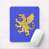 Dragon Rampant (Gold) Mousepad (Mit Mouse)