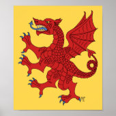 Dragon Rampant Gules Poster (Vorne)