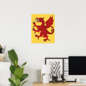 Dragon Rampant Gules Poster (Heimbüro)